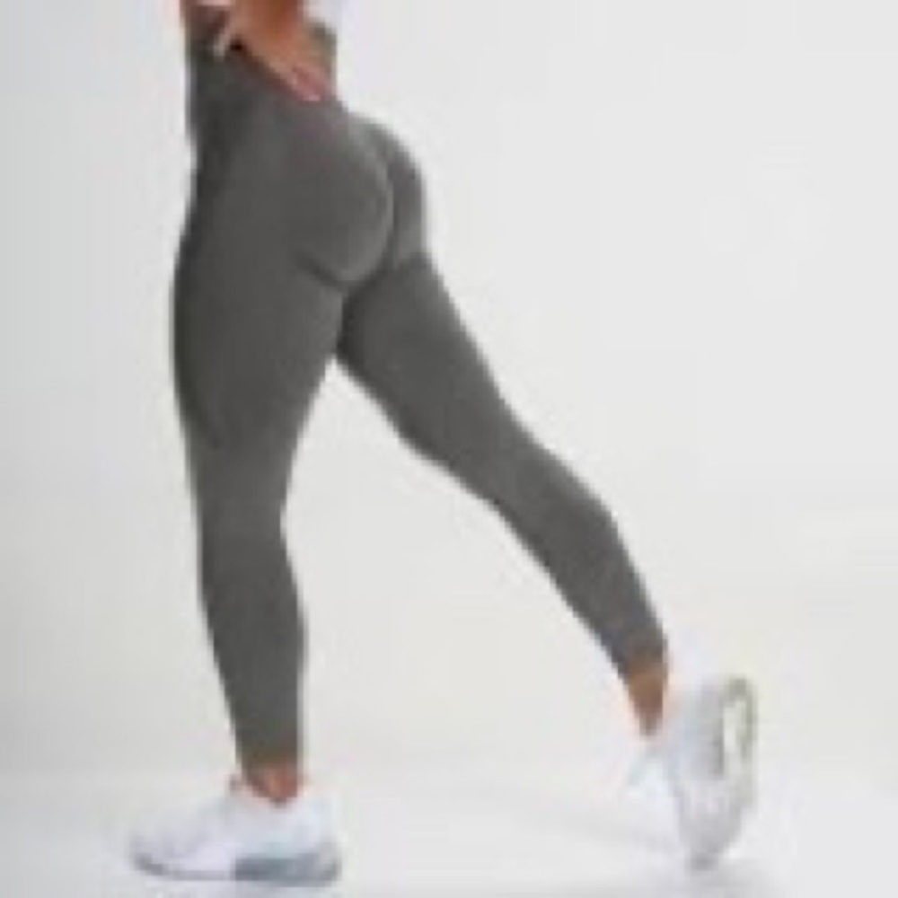 NVGTN Khaki Seamless Leggings-Size Small